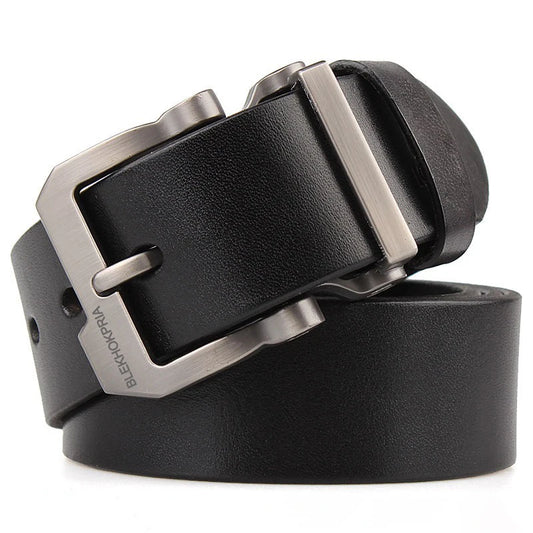 Man Belts Genuine Leather Men's High Quality Waist Straps Belts with Alloy Pin Buckle Famous Luxury Brand Design Belt for Jeans