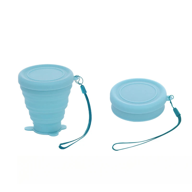 Outdoor Travel Mug Can Be Reused Foldable Durable Collapsible Teacup for Picnic Telescopic Cup Pocket Portable Silicone