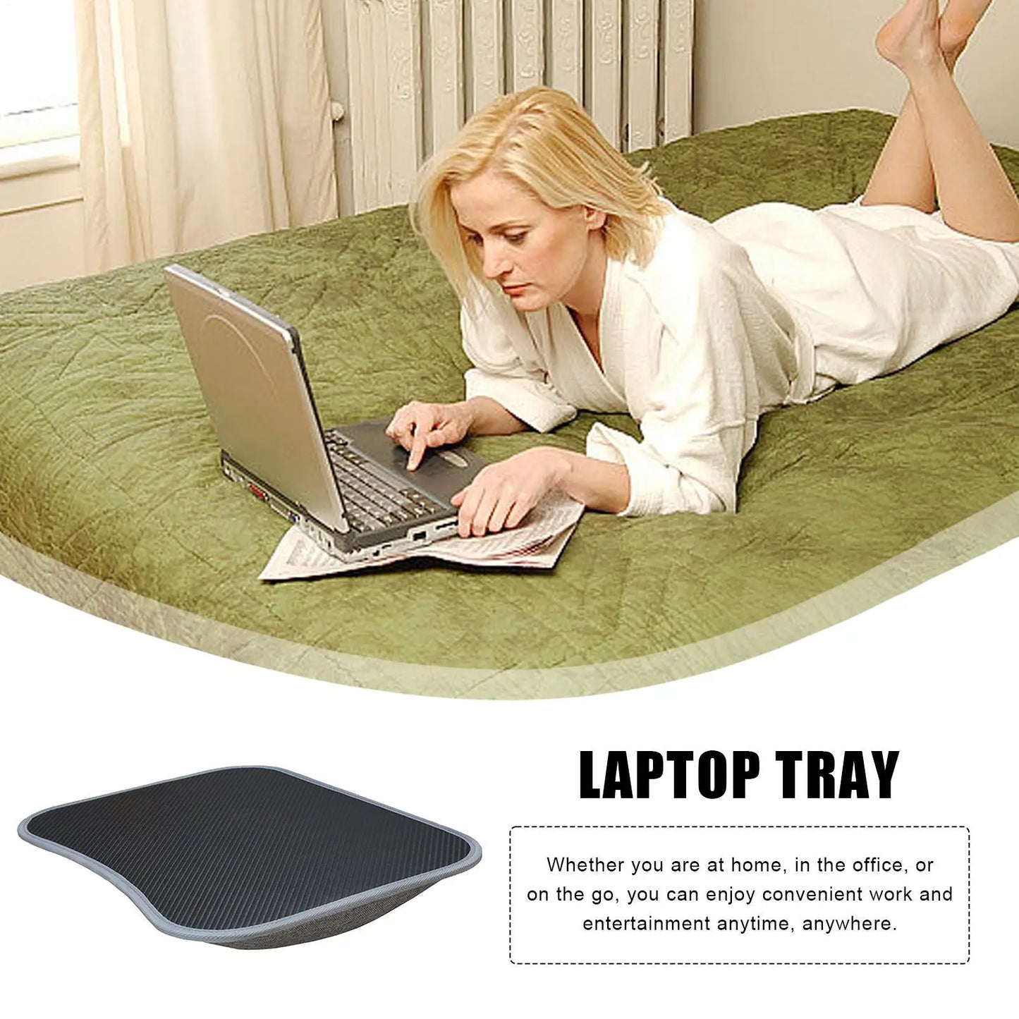 Laptop Lap Desk with Soft Pillow Cushion Multifunctional Laptop Desk Small Pillow Table for Home & Office