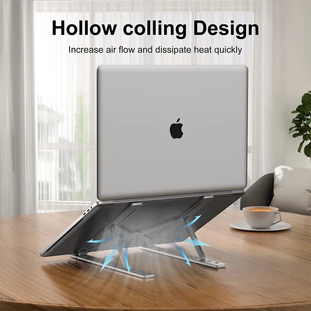 Portable  Aluminum Laptop Stand  Foldable Lap Top Base Notebook Support Computer Bracket For Macbook Air Pro Holder Accessories