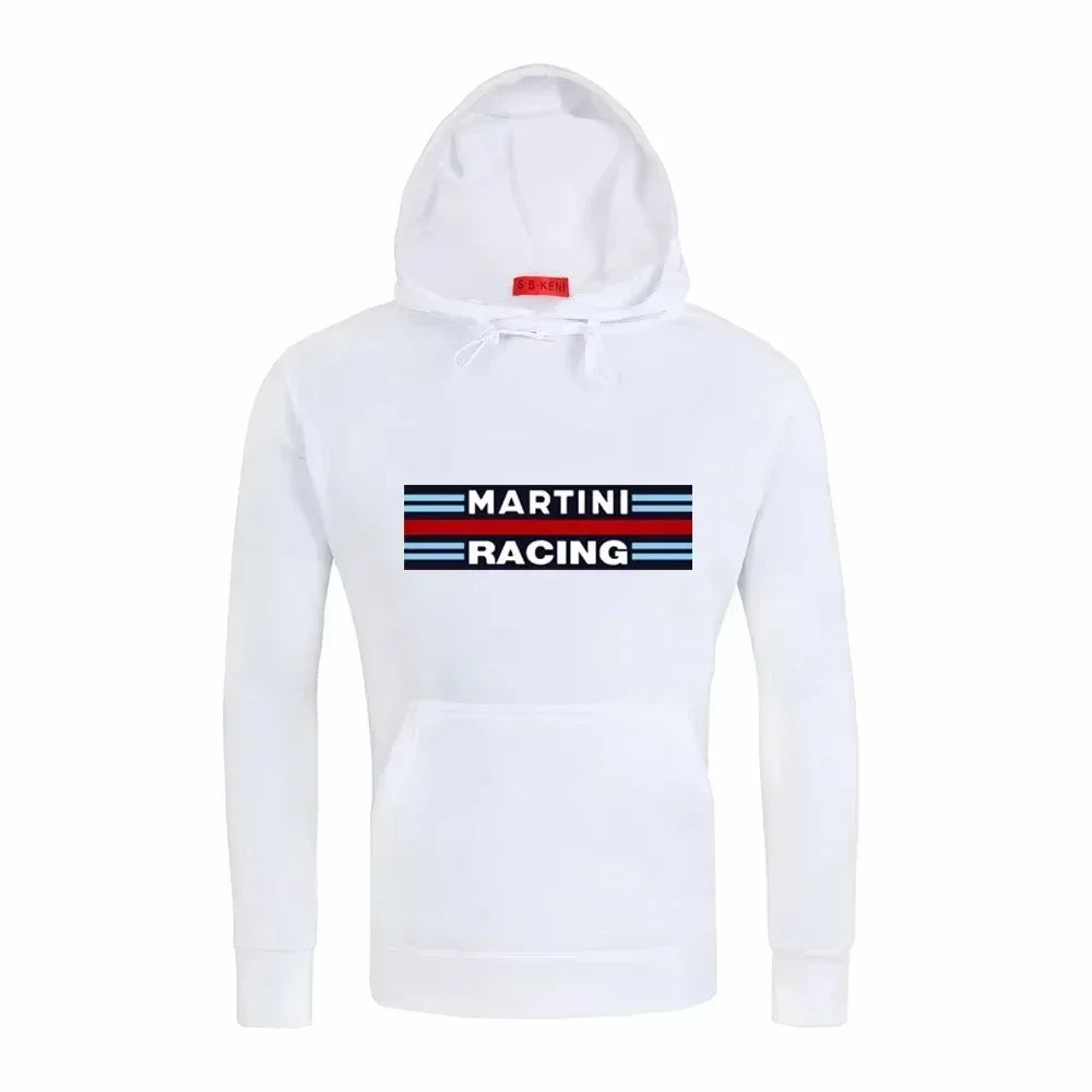 Men's Hoodies Martini Racing Print Unisex Hooded Fleece Sweatshirt Pullover Jacket Casual High Quality Streetwear Fashion Trends