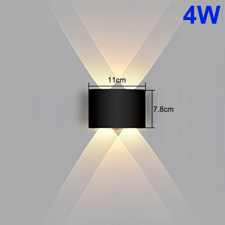 LED Wall Lamp Indoor Up and Down Interior Wall Light Bedroom Living Room Corridor Outdoor Lighting Home Decor