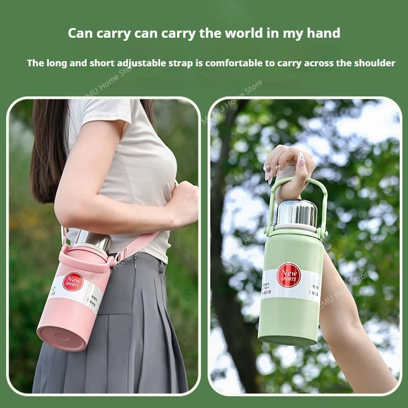 1270ML/1580ML Large Capacity Stainless Steel Thermos Water Bottle Portable Tumbler Vacuum Flasks Keeps Cold and Heat Thermal Mug