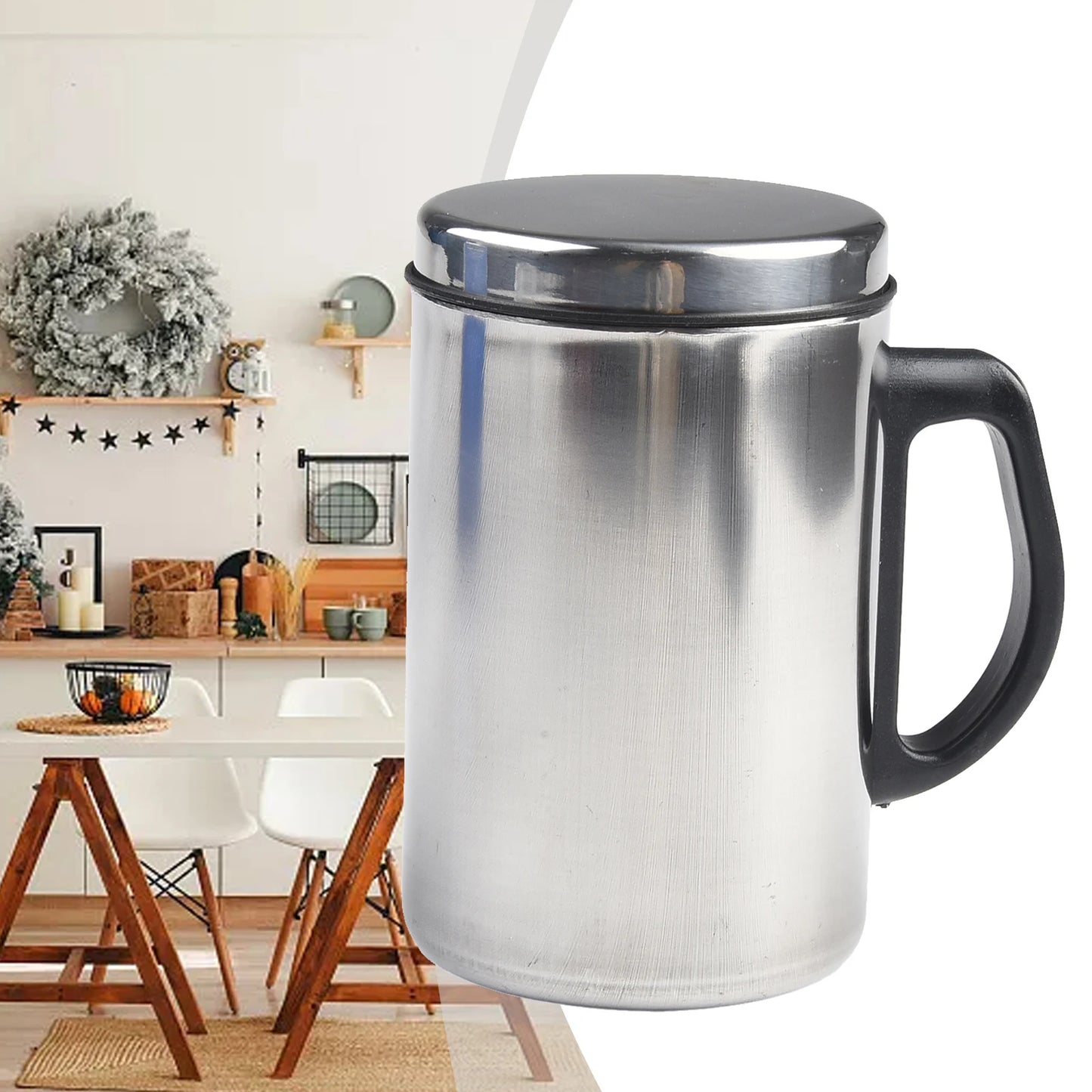 350/500ml Stainless Steel Thermal Cup With Lid Insulated Cup Coffee Milk Tea Cups Office Water Mugs For Travel Camping Water Cup