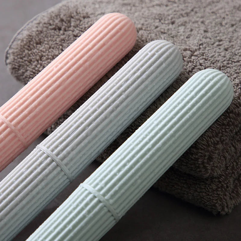 Travel Toothbrush Case Bathroom Supplies Portable Toothbrush Storage Box Outdoor Camping Accessories Dust-Proof Organization