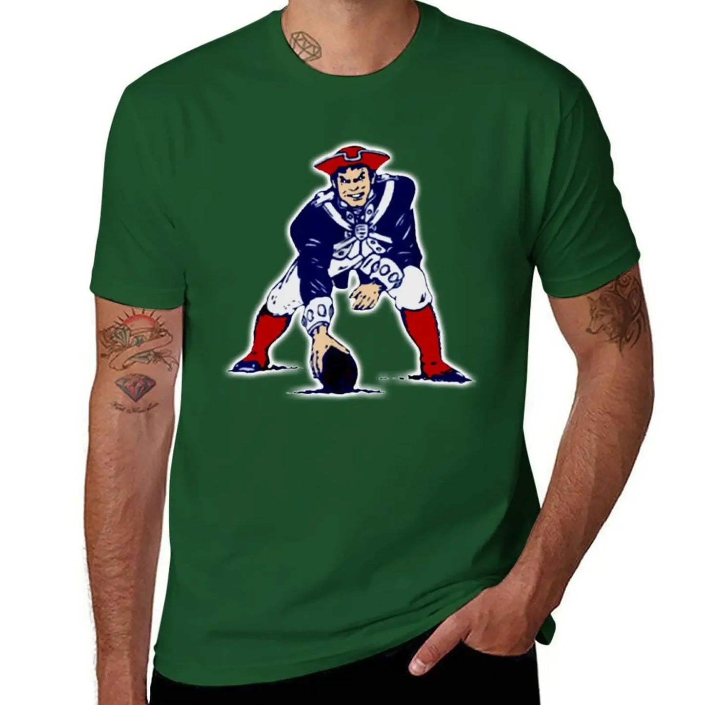 New Football Patriots T-Shirt man t shirt designer shirts clothing for men