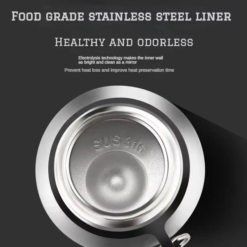 1000ML Large Capacity Cold Thermal Thermos Tumbler Stainless Steel Insulated Water Bottle Insulation Flask Pot Travel Mug