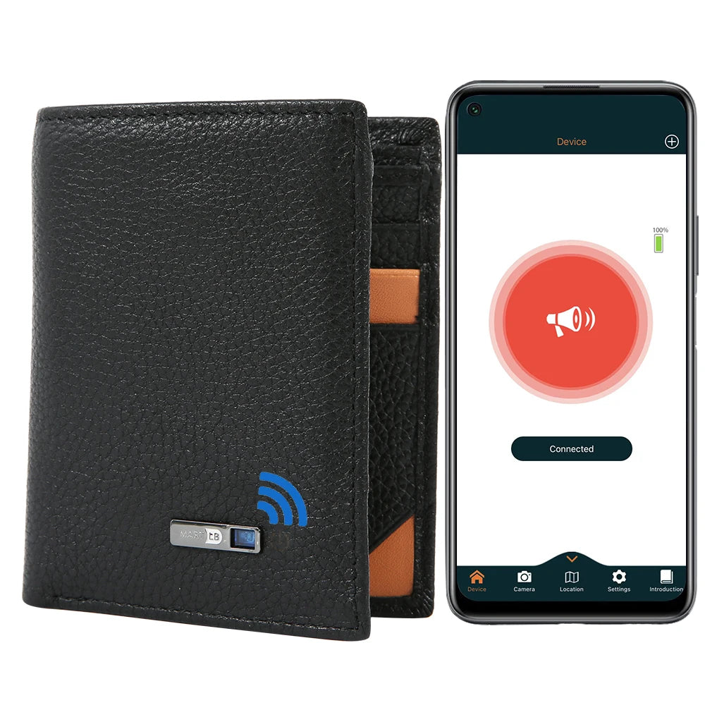 Smart Wallet Man with Camera and Tracking IOS for airtag Card Finder Wallet Passport Covers ID Case Men Gift  Cartera Hombre