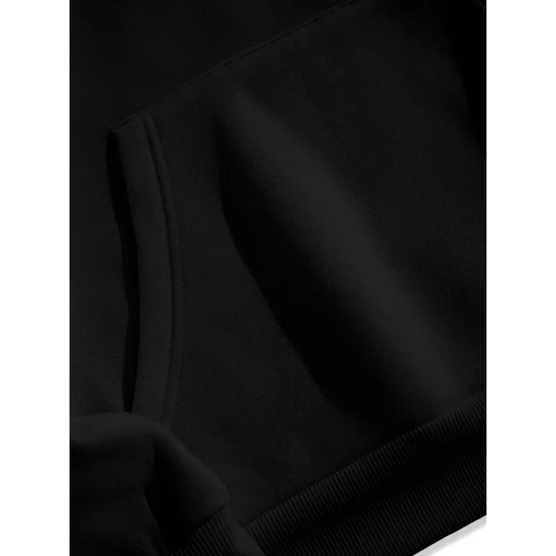 Women's Black Hoodie with White Heart Print Casual Sweatshirt for Daily Wear and Fashion Style