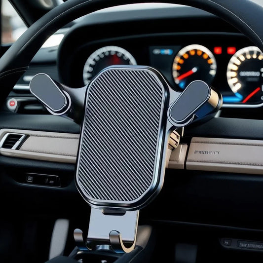 Smart Car Air Vent Phone Holder - 360° Swivel Hook Mount with One-Hand Placement Anti-Shake for All Mobiles