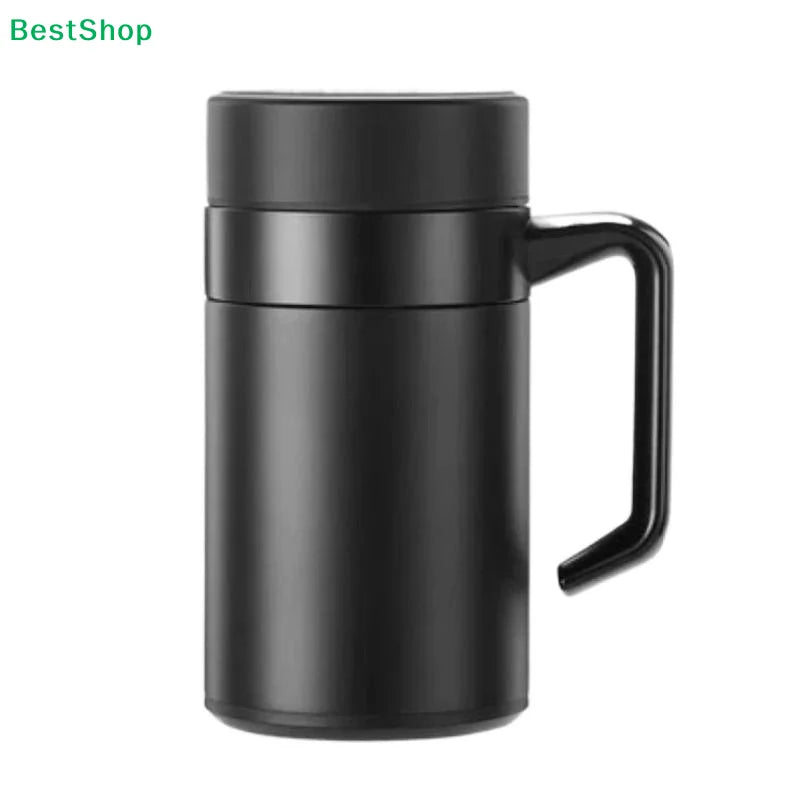♥Insulated Stainless Steel Travel Mug with Handle | Double-Wall Thermal Cup for Office & Home