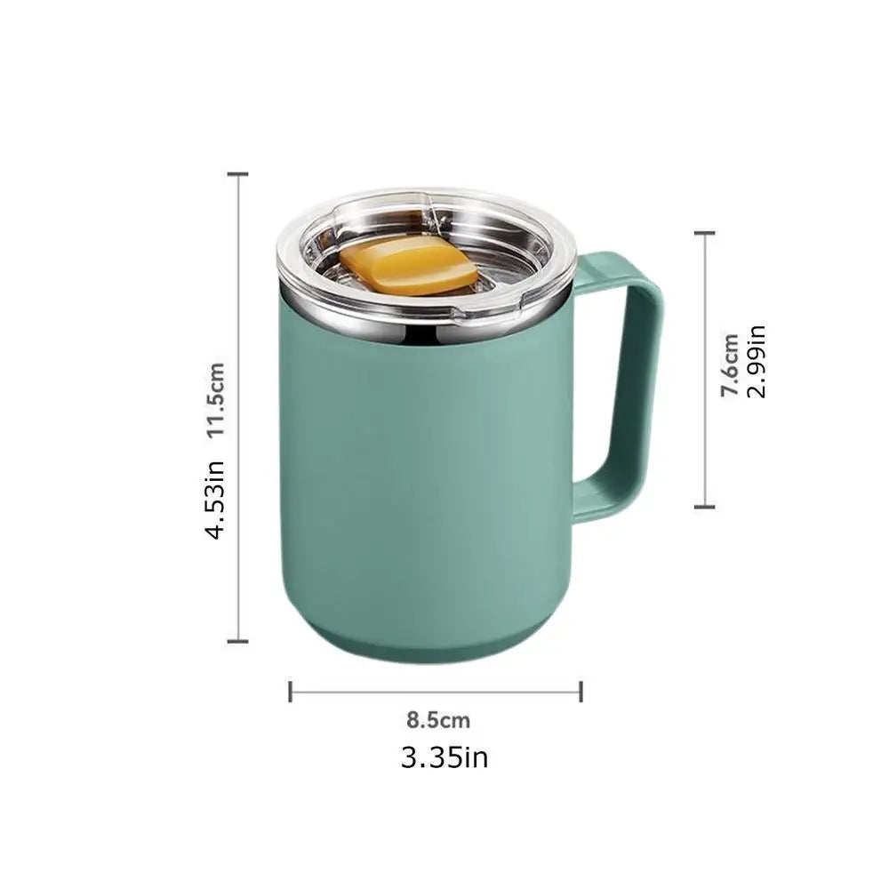 450ml Thermal Coffee Mug Insulated Coffee Mug Stainless Steel Mug Milk Coffee Cup Leak-proof Drinking Cup Thermal Mug Water Cup