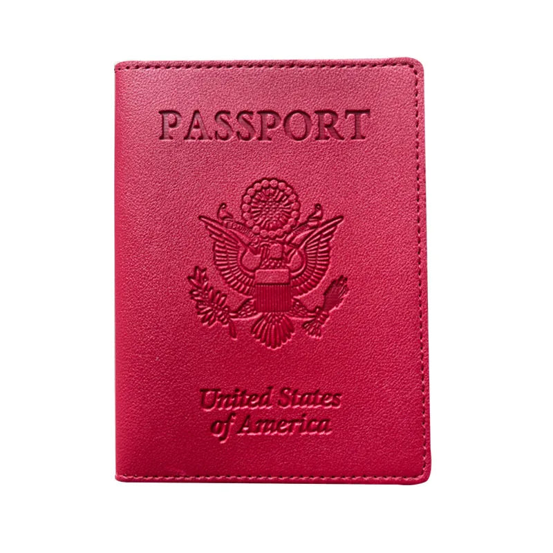 Passport Holder Cover Wallet Travel Essentials RFID Blocking Leather Card Case International Travel Must Haves Travel Accessorie