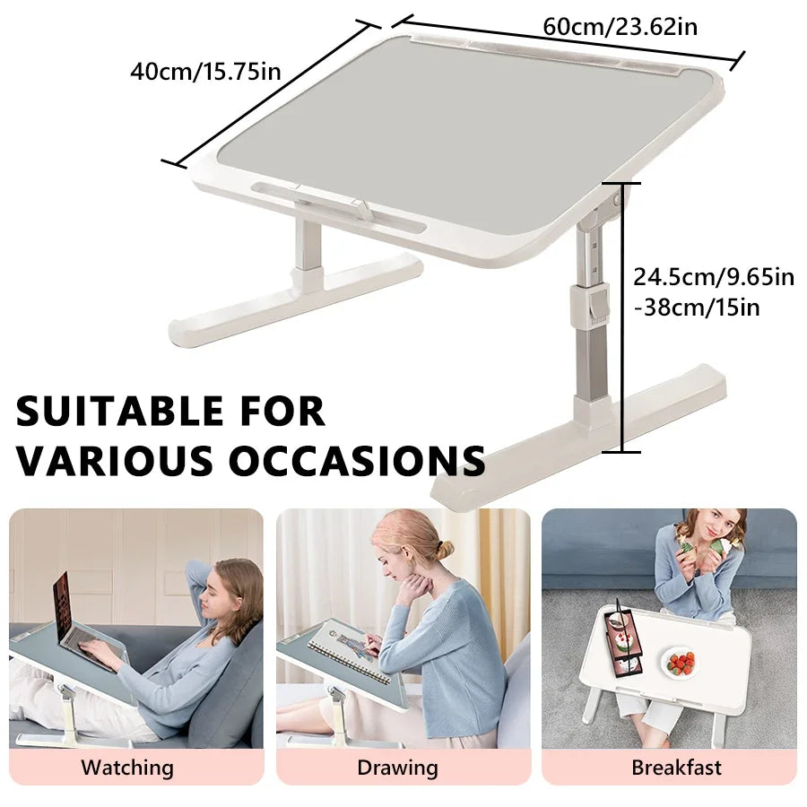 Computer Desk Bed Top Desk Adjustable Folding Simple Home Bedroom Sitting Floor Bay Window Laptop Office Small Desk Board