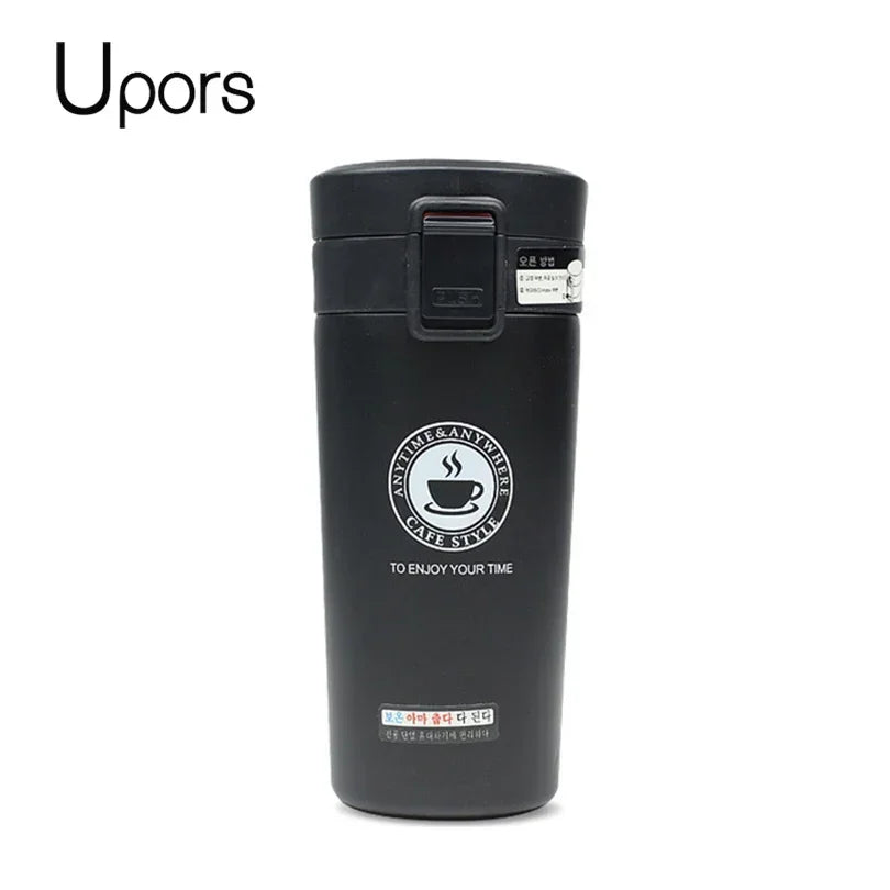 UPORS 380ML Coffee Mug Travel 304 Stainless Steel Coffee Cups Thermos Cups Vacuum Flask Water Bottle Tea Mug Tumbler