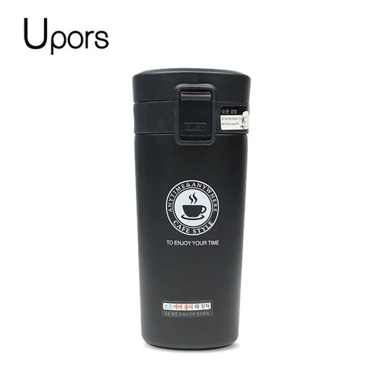 UPORS 380ML Coffee Mug Travel 304 Stainless Steel Coffee Cups Thermos Cups Vacuum Flask Water Bottle Tea Mug Tumbler