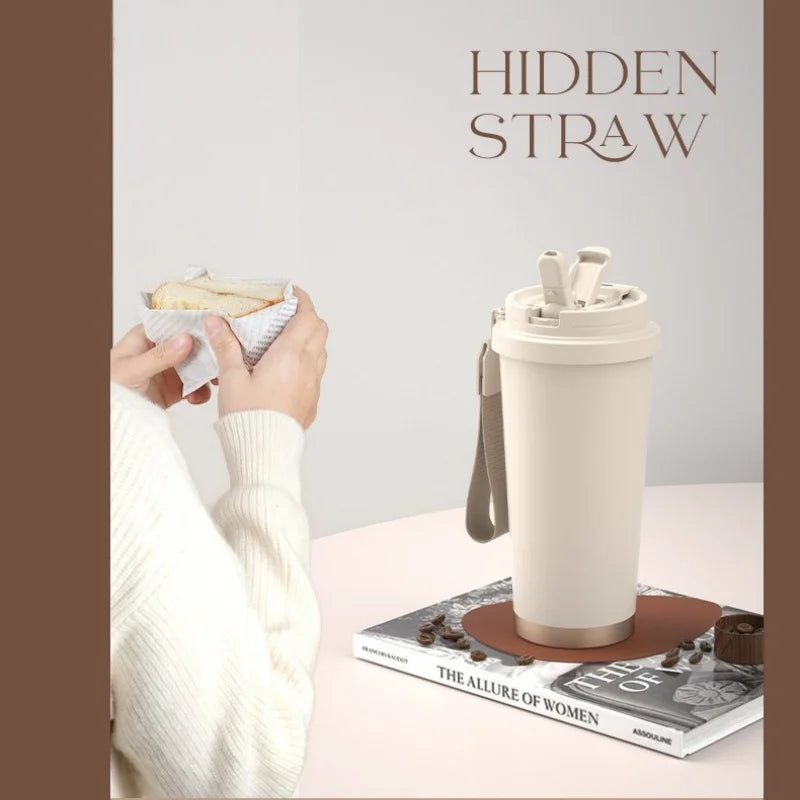 530ML Thermal Mug Portable Travel Cup Thermoses Household Coffee Insulated Mugs The Car Vacuum Flasks Isotherm Water Bottle