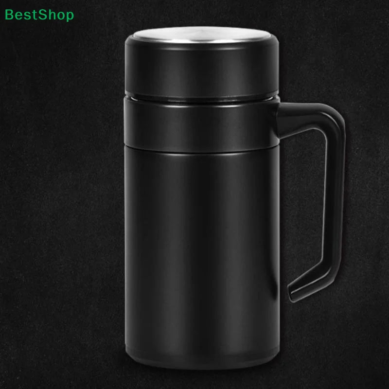 ♥Insulated Stainless Steel Travel Mug with Handle | Double-Wall Thermal Cup for Office & Home