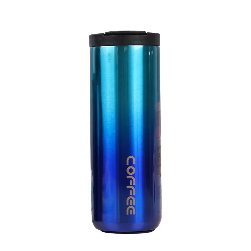 Insulated Travel Mugs with Lids Thermos Bottle for Coffee Stainless Steel Tumbler Thermal Insulation Vacuum Flasks Drinkware