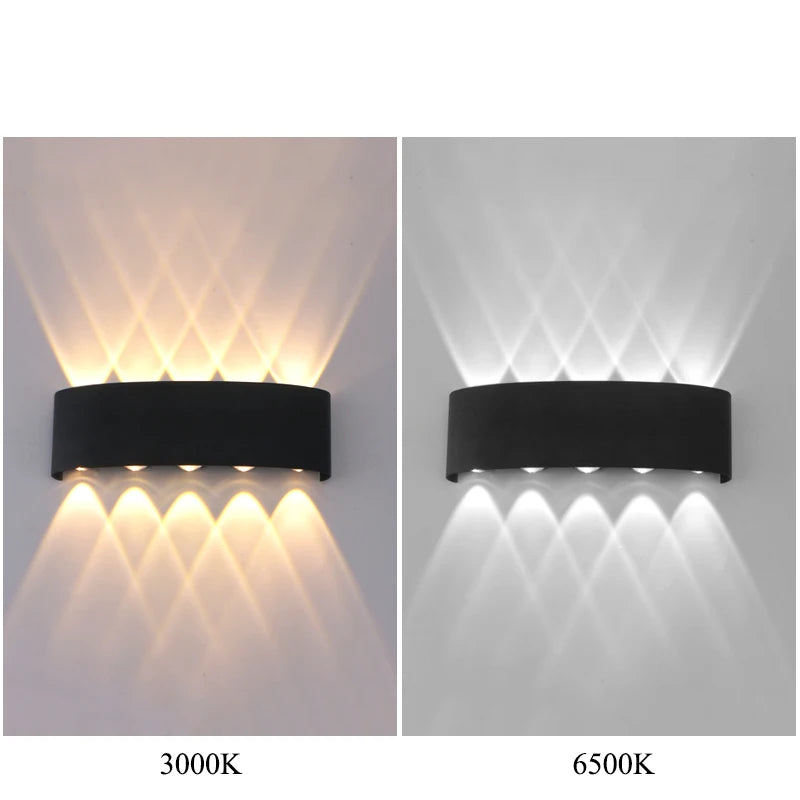 LED Wall Lamp Indoor Up and Down Interior Wall Light Bedroom Living Room Corridor Outdoor Lighting Home Decor