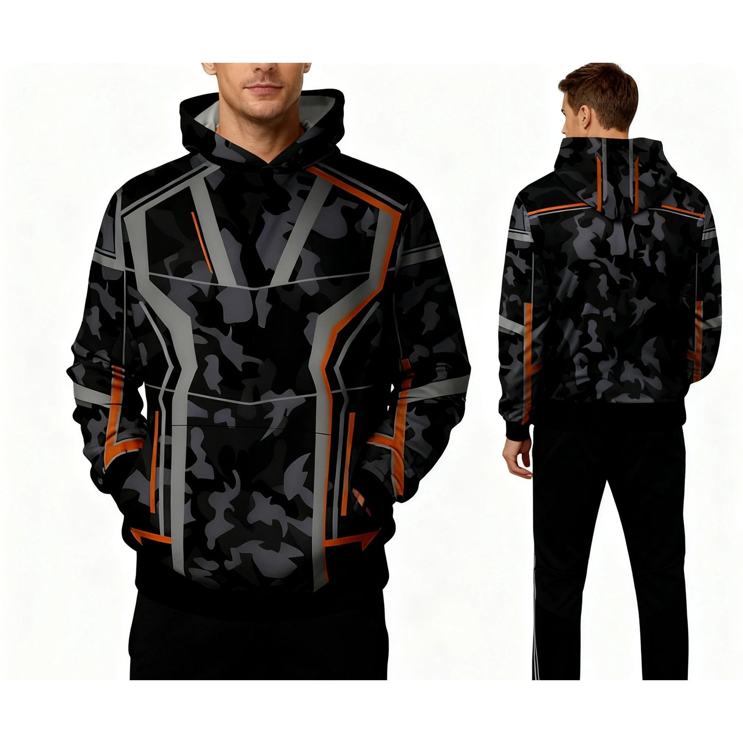 Awaken Your Inner Hero! Men's Iron Man Pattern Hoodie, A Classic Reimagined for Autumn/Winter, Combining Comfort and Style