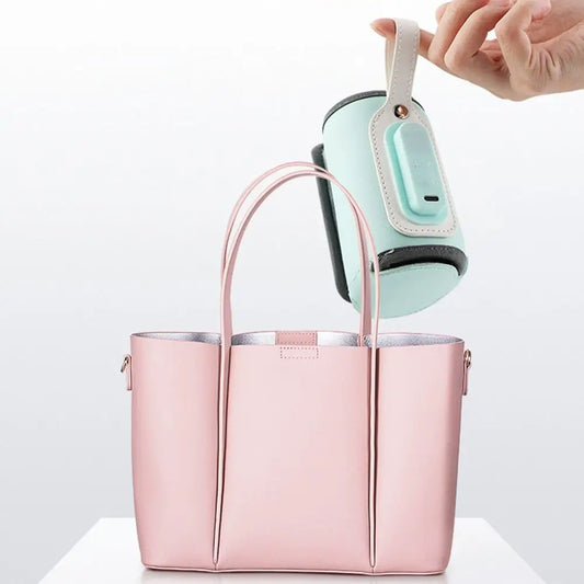 LED Display Portable Baby Bottle Warmer Smart Temperature Control Temperature Adjust Milk Bottle Insulation Sleeve Fast Heating