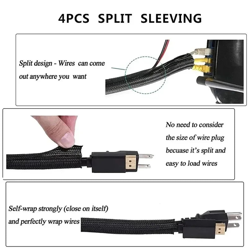 173 PCS Cable Organizer Clips Office Cable Management Kit Cord Management Cord Organizer Tie for Car Office Home