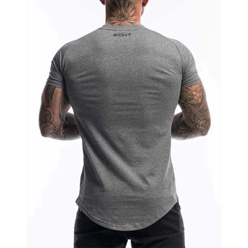 Men's T Shirt Men Summer Short Sleeve Cotton Tshirt Slim Fit Tops Tee Brand Male Clothing Casual Fashion T-shirts Men