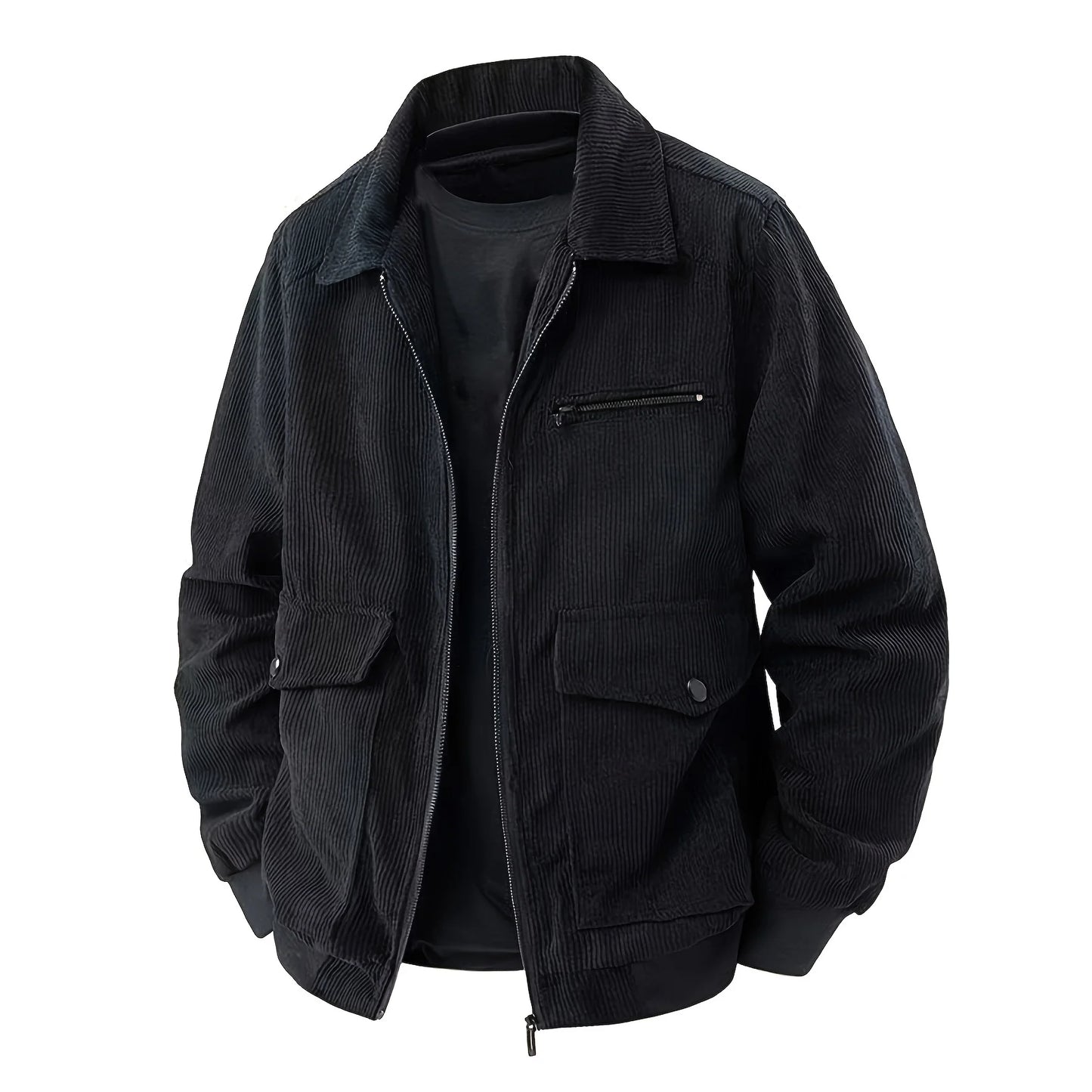 New Fashion Men Autumn Corduroy Casual Jackets Good Quality Man Multi-pockets Cargo Jackets Male Loose Tooling Jackets Clothing