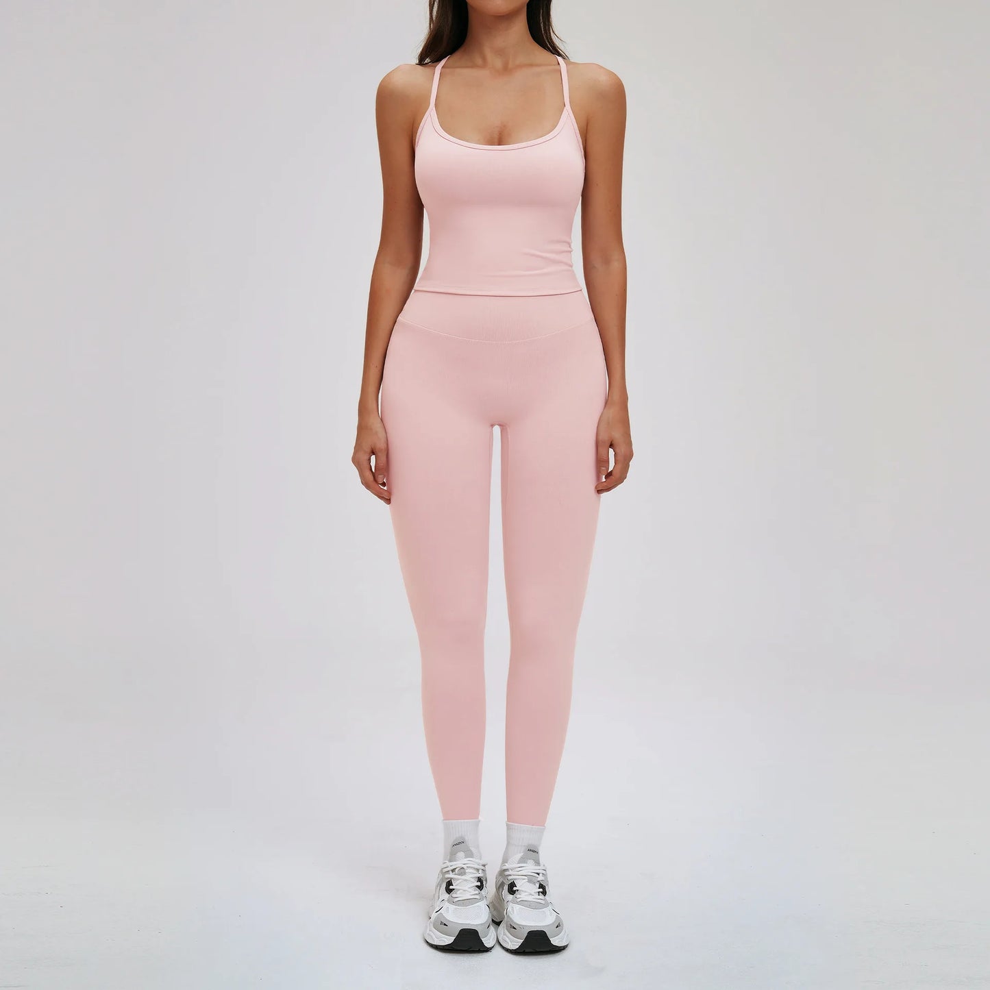 Yoga Set for Women 2026 Beauty Back Tight-Fitting Versatile Yoga Outfit Outdoor Running Sports Set Gym Wear Workout Clothes