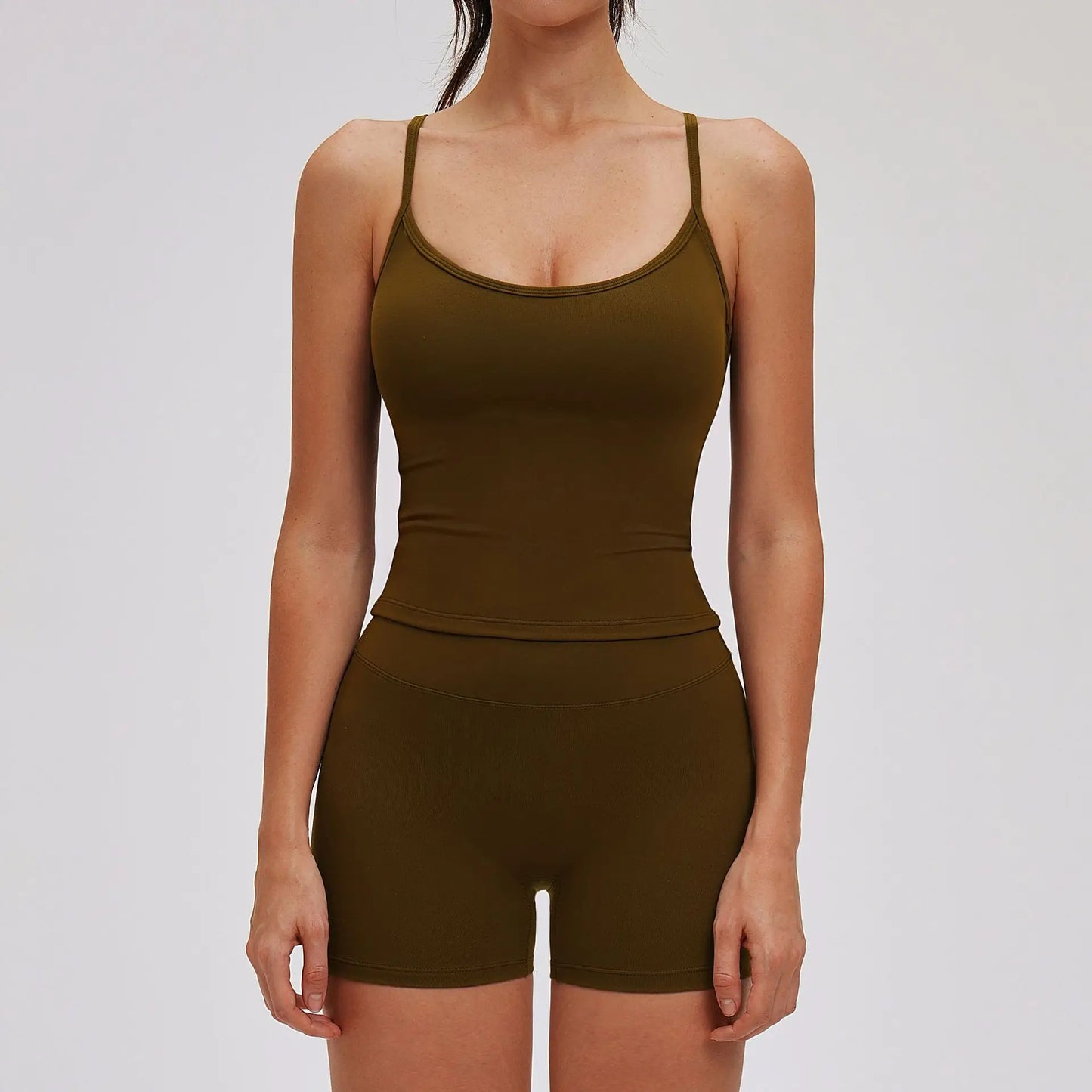 Yoga Set for Women 2026 Beauty Back Tight-Fitting Versatile Yoga Outfit Outdoor Running Sports Set Gym Wear Workout Clothes