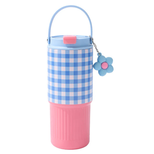 Cute Tumbler 750ML Water Bottle 316 Stainless Steel Vacuum Thermos Bottle Insulated Portable Thermos Cup Gift For Woman Girl