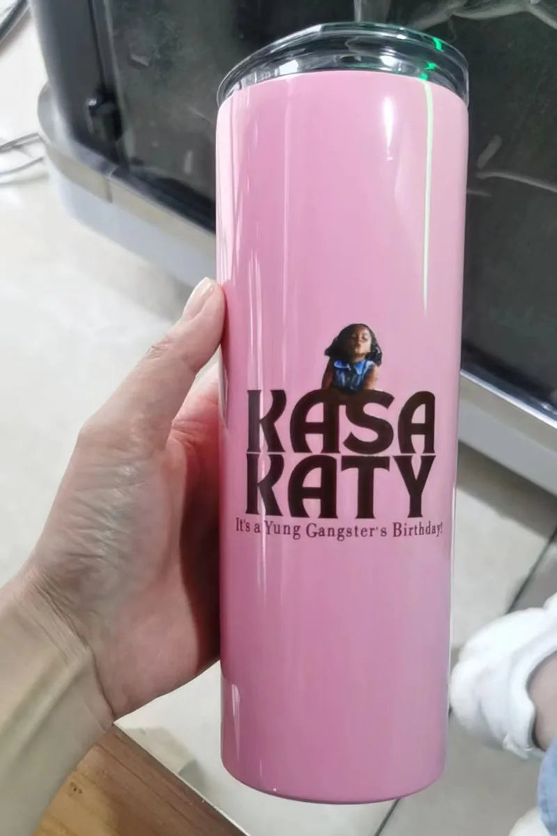 Tumblers 20 oz Skinny Straight Tumbler with Lid  Double Wall Insulated Bulk with Shrink Wrap Film for DIY Gifts