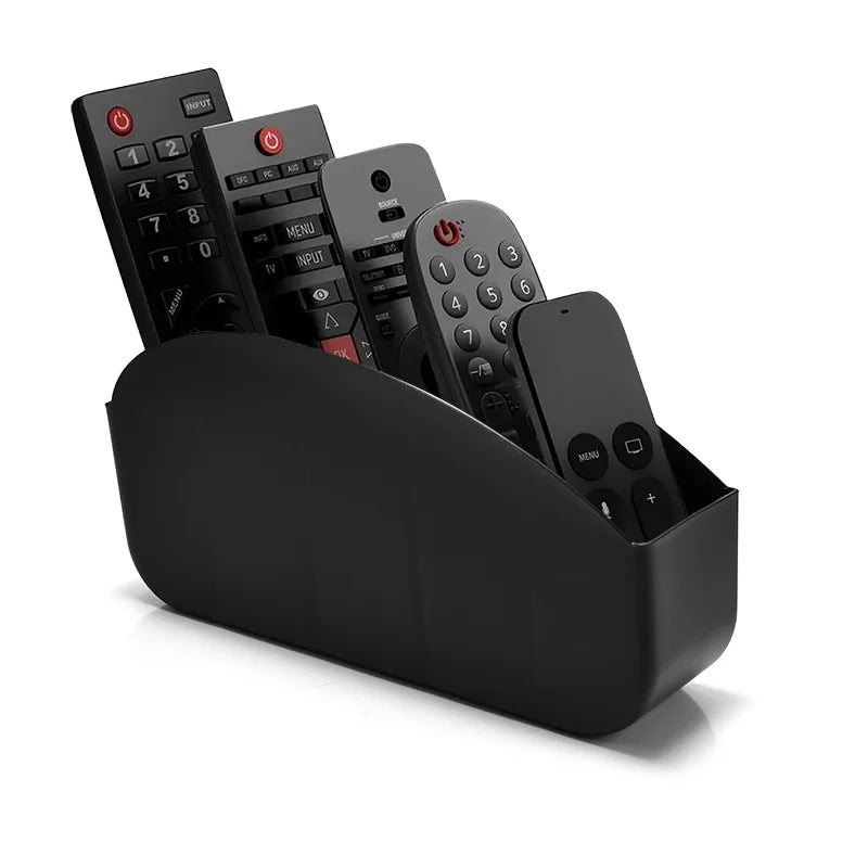 Remote Control Storage Box With 5 Compartments Made of Plastic - Suitable for Organizing Remote Controls for Tvs, Media Players