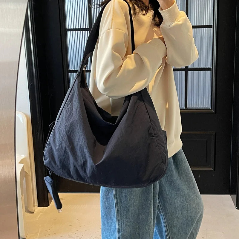 Women's Handbag Large Women Shoulder Shopper Bag Canvas Luxury Designer Cloth Tote Bags for Woman 2025 Trend Brands Big Female