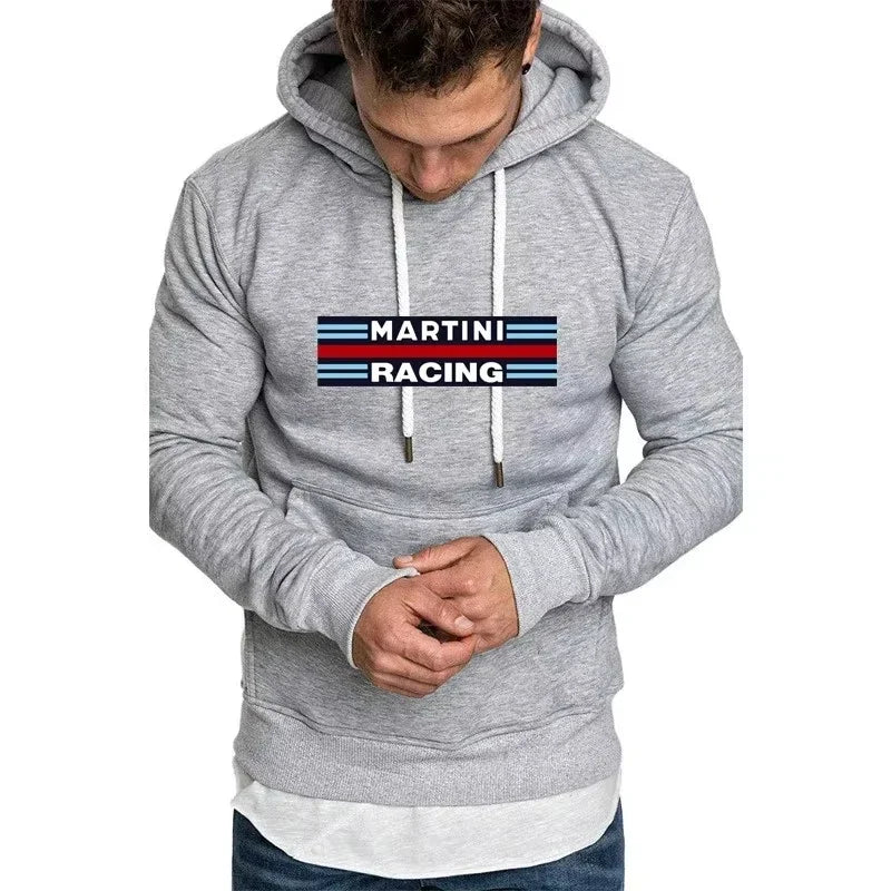 Men's Hoodies Martini Racing Print Unisex Hooded Fleece Sweatshirt Pullover Jacket Casual High Quality Streetwear Fashion Trends