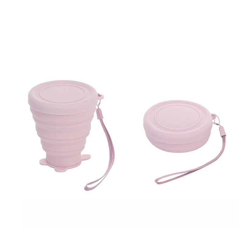 Outdoor Travel Mug Can Be Reused Foldable Durable Collapsible Teacup for Picnic Telescopic Cup Pocket Portable Silicone