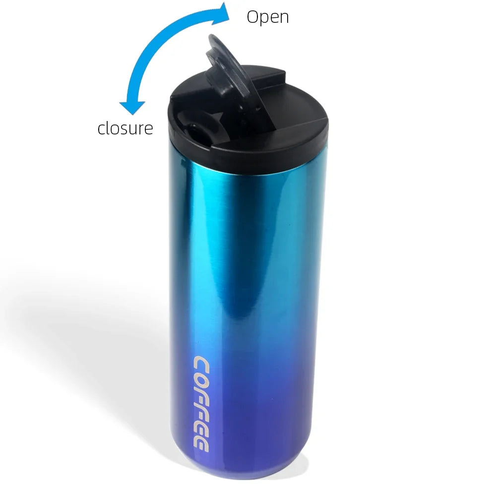 Insulated Travel Mugs with Lids Thermos Bottle for Coffee Stainless Steel Tumbler Thermal Insulation Vacuum Flasks Drinkware