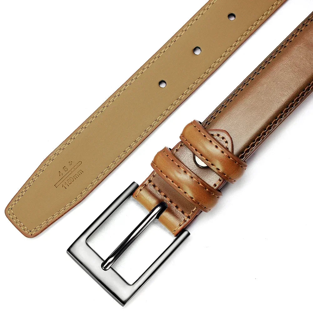 Belts Famous Brand Belt Men Mens Belts Quality Genuine Luxury Leather Belt Business Cowboy Waistband Male Fashion Designe