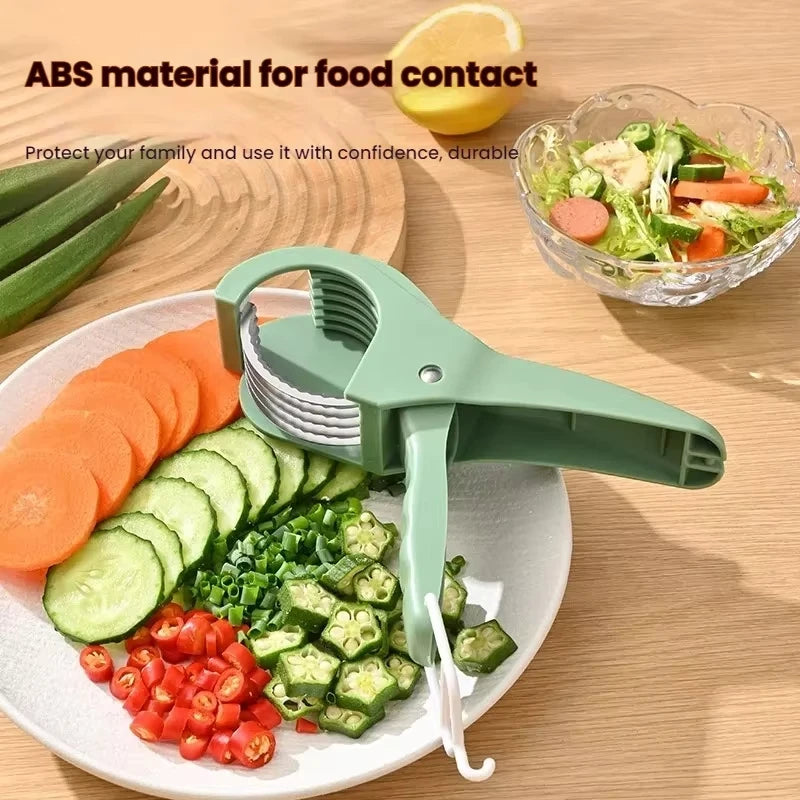 Kitchen Tools Stainless Steel Vegetable and Fruit Slicer Multi Functional Salad Slicer Kitchen Accessories