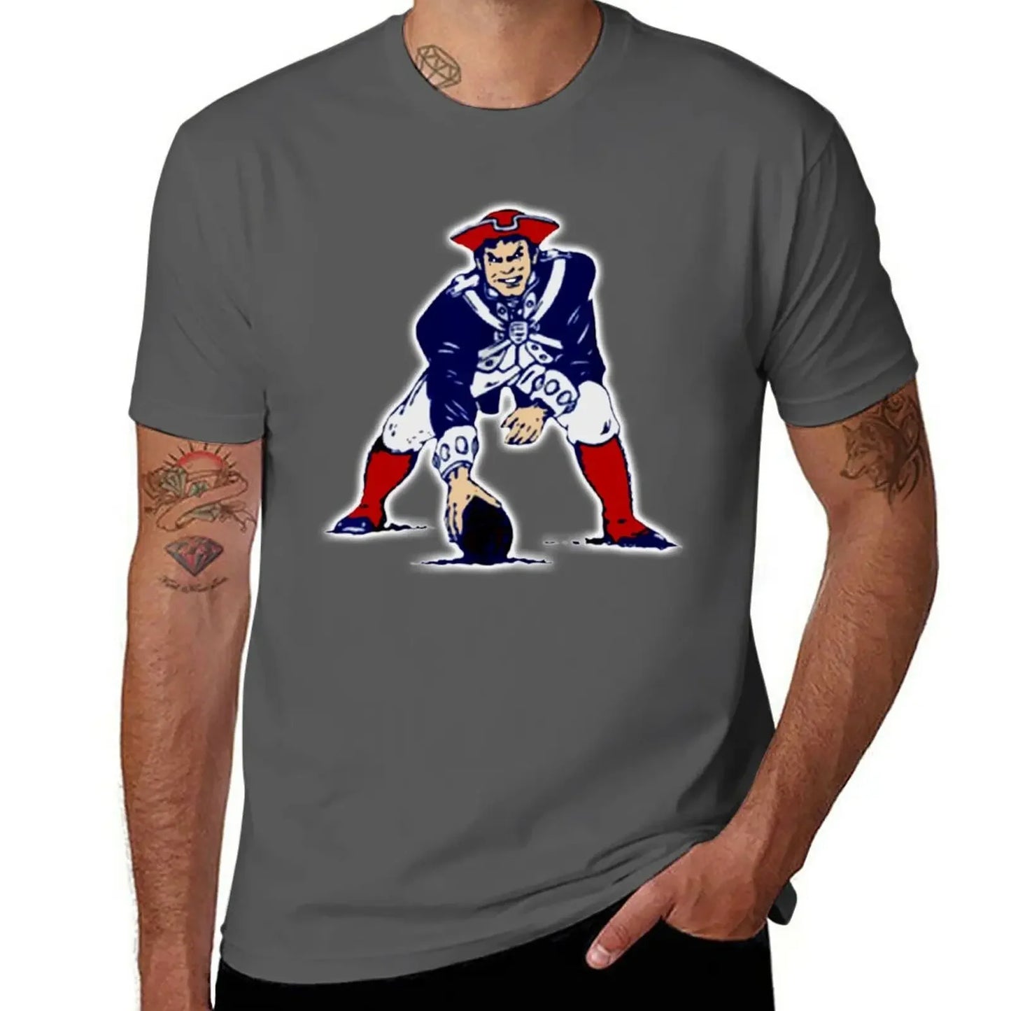 New Football Patriots T-Shirt man t shirt designer shirts clothing for men