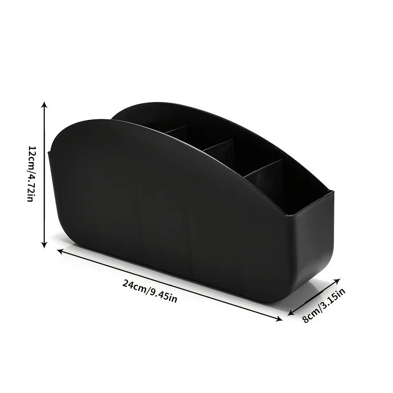 Remote Control Storage Box With 5 Compartments Made of Plastic - Suitable for Organizing Remote Controls for Tvs, Media Players