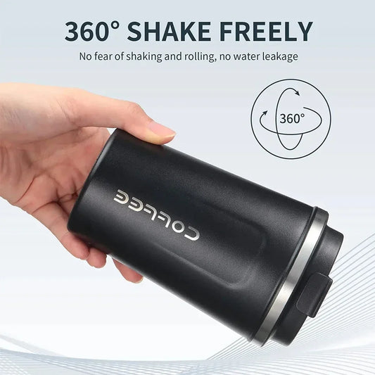380ML/510ML Vacuum Flasks Travel Coffee Mug Stainless Steel Thermal Mug Leakproof Tea Coffee Cup Car Portable Insulated Bottles