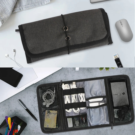 Electronic Organizer Accessories Case Portable Digital Storage Bag Travel Cable Organizer Bag Pouch Carry Case for Power Bank