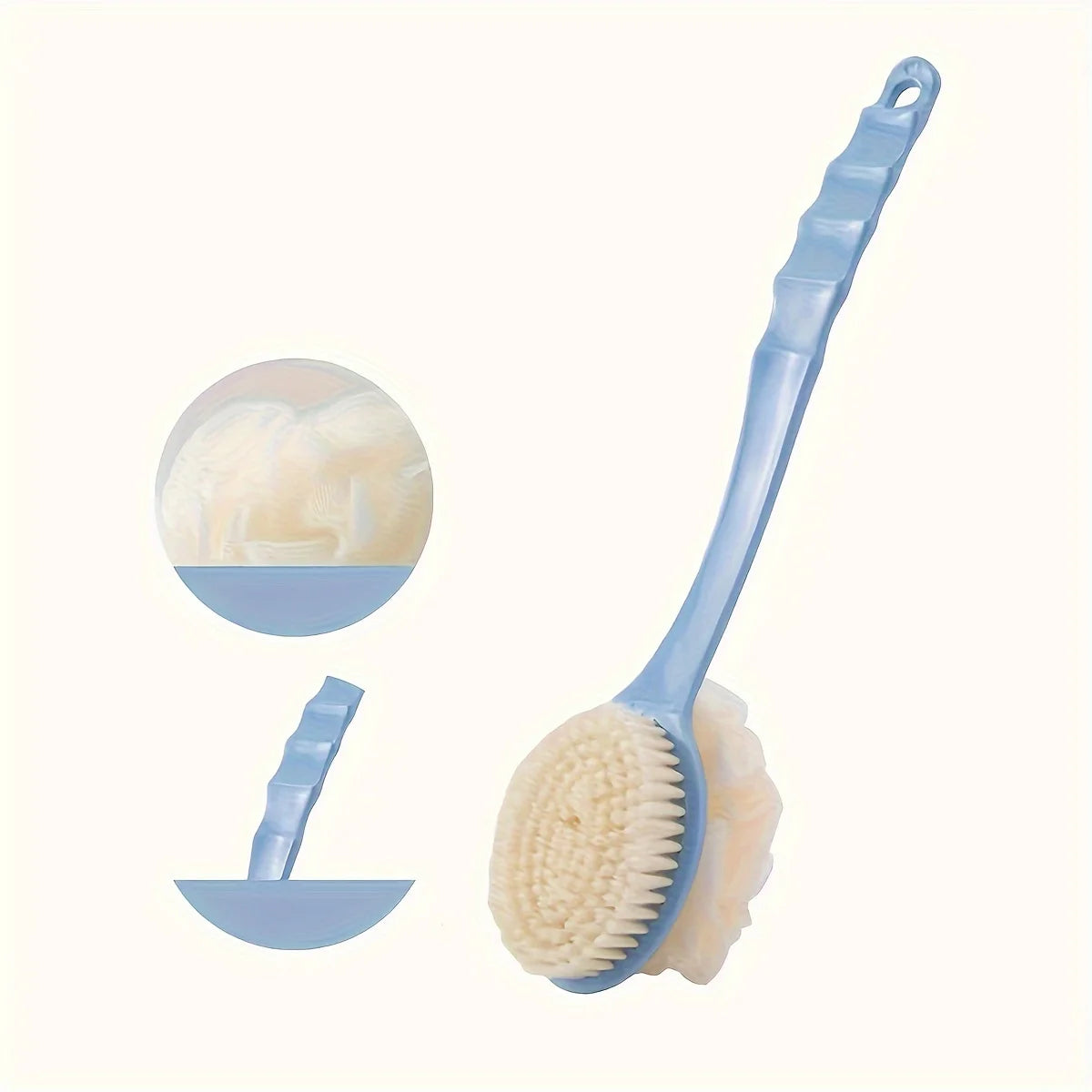 Soft Body Scrubber Shower Exfoliating Scrubs Long Handle Bath Brush Exfoliator Skin Massager Cleaning Brush Bathroom Accessories