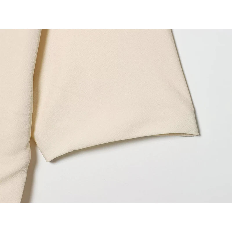 Women's Tops Spring Summer Fashion Asymmetric Hem Pleated Tops Casual Female Chic Tops