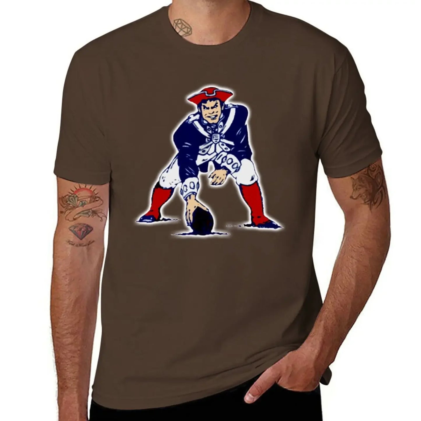 New Football Patriots T-Shirt man t shirt designer shirts clothing for men