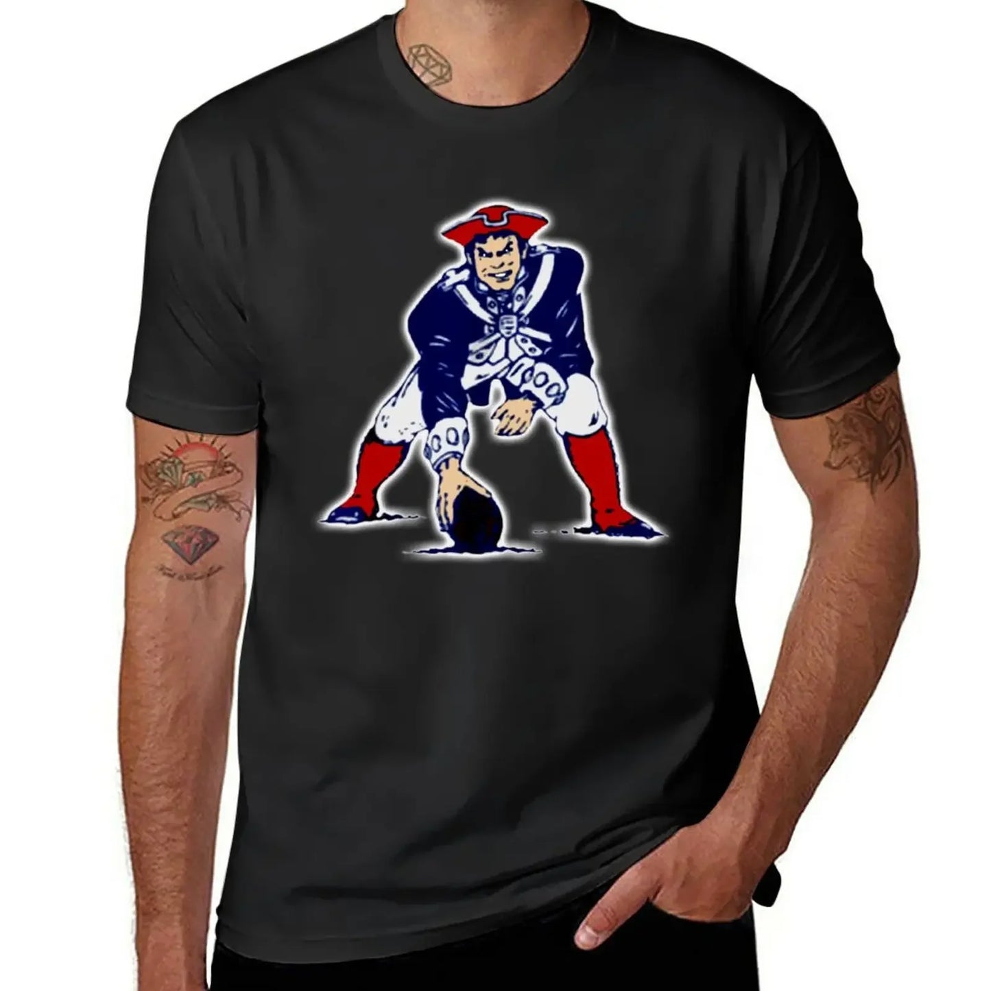 New Football Patriots T-Shirt man t shirt designer shirts clothing for men