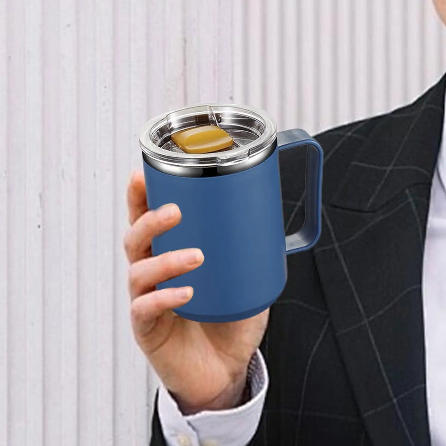 450ml Thermal Coffee Mug Insulated Coffee Mug Stainless Steel Mug Milk Coffee Cup Leak-proof Drinking Cup Thermal Mug Water Cup