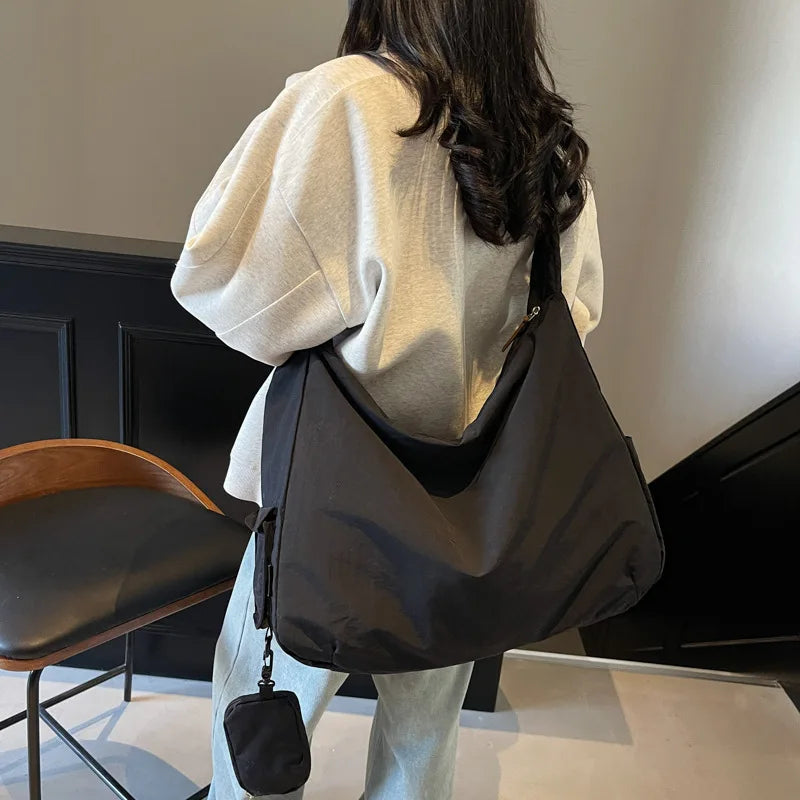 Women's Handbag Large Women Shoulder Shopper Bag Canvas Luxury Designer Cloth Tote Bags for Woman 2025 Trend Brands Big Female